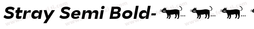 Stray Semi Bold字体转换